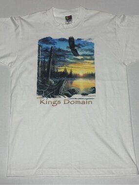 Vintage Scenic outdoors Jim Hansel “kings domain” Graphic White Short-Sleeve Tee